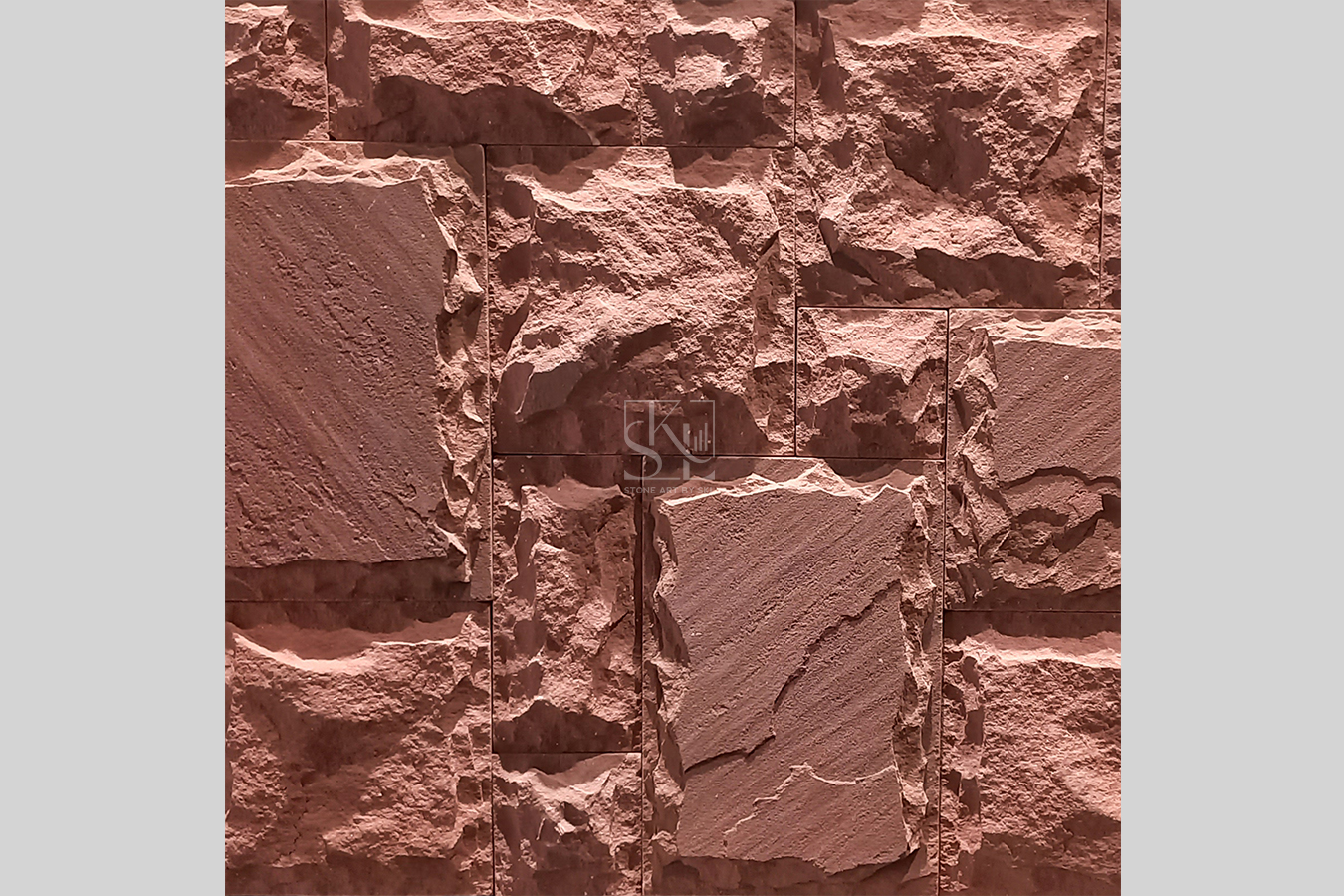 Red Sandstone Rock Finish Wall Cladding